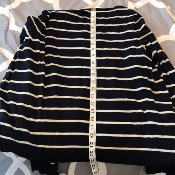 Gap cotton striped draped cardigan pockets size medium - Picture 8 of 8